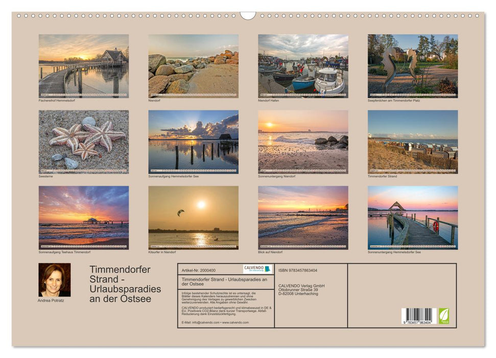 Timmendorfer Strand - Urlaubsparadies an der Ostsee (CALVENDO Wandkalender 2026)
