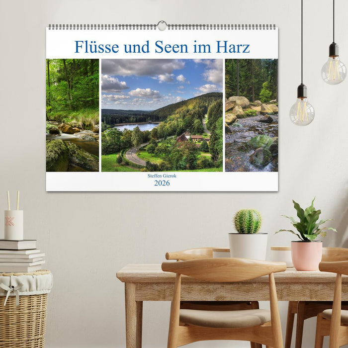 Flüsse und Seen im Harz (CALVENDO Wandkalender 2026)