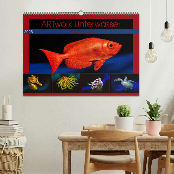Artwork Unterwasser - Erlebnis Tauchen (CALVENDO Wandkalender 2026)