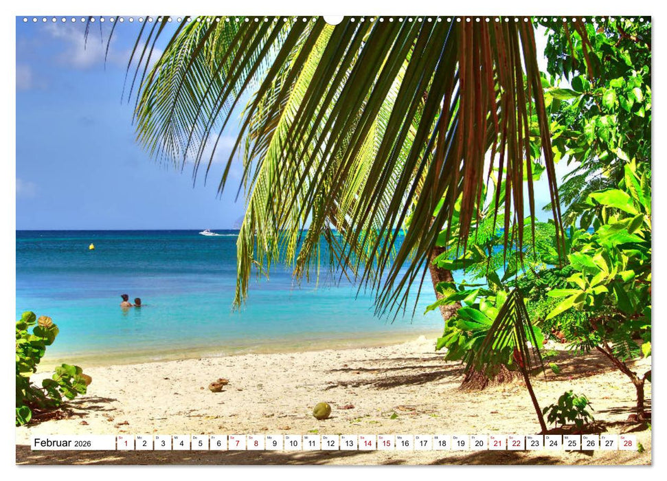 Martinique, die Traumstrände (CALVENDO Wandkalender 2026)
