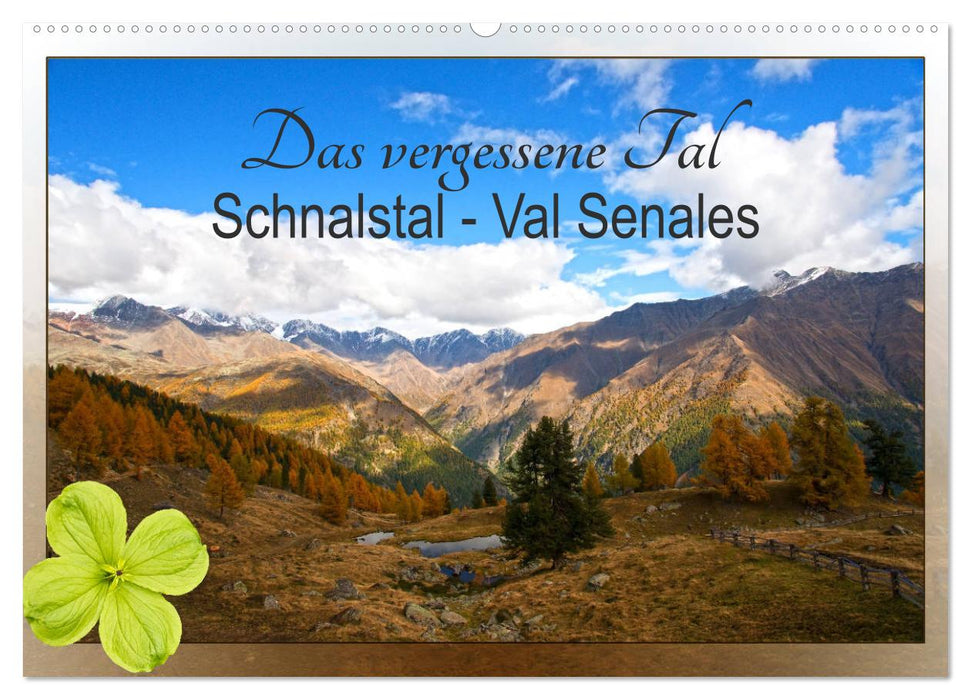 Das vergessene Tal. Schnalstal - Val Senales (CALVENDO Wandkalender 2026)
