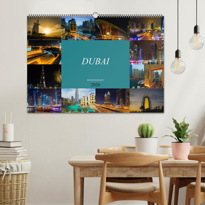 Dubai Wüstenstadt (CALVENDO Wandkalender 2026)