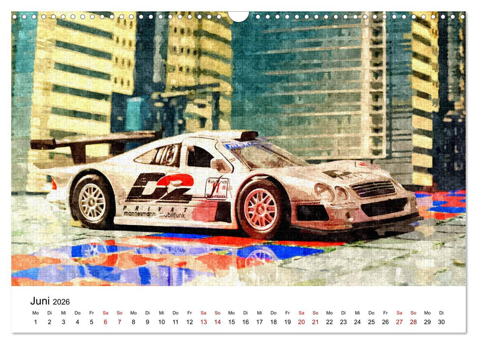 Cars'n'Arts - Digital Artwork von Jean-Louis Glineur (CALVENDO Wandkalender 2026)