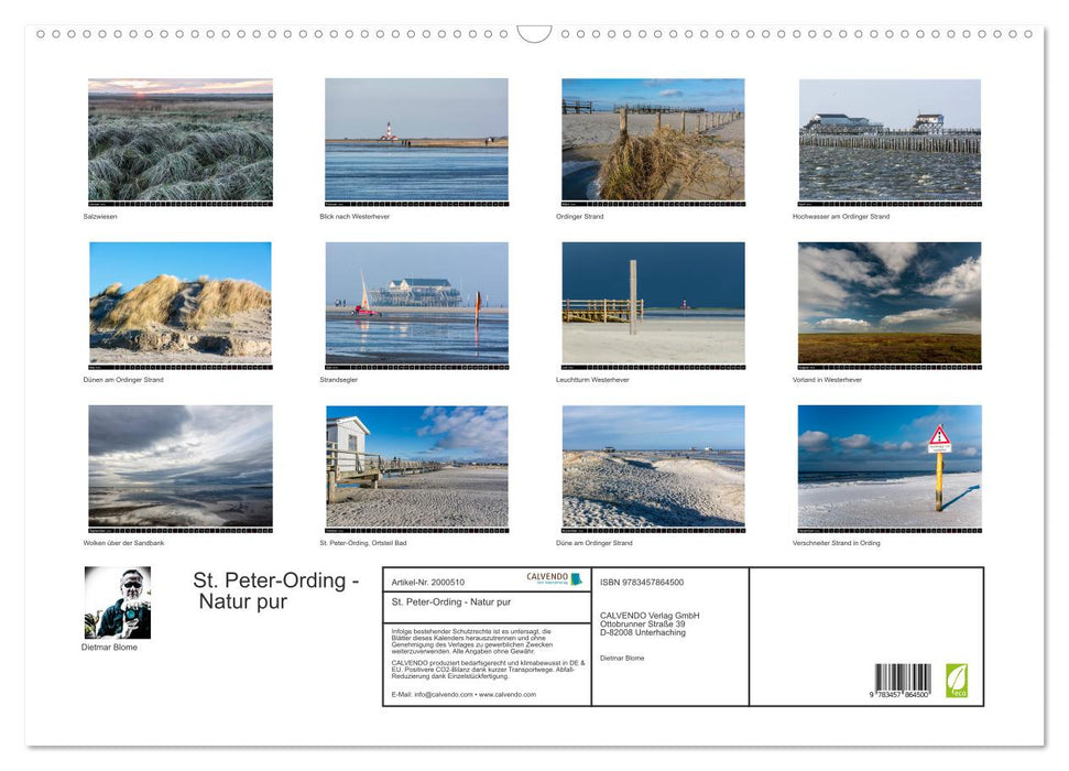 St. Peter-Ording - Natur pur (CALVENDO Wandkalender 2026)