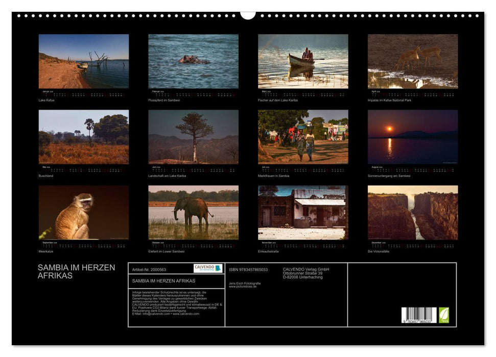 SAMBIA IM HERZEN AFRIKAS (CALVENDO Wandkalender 2026)