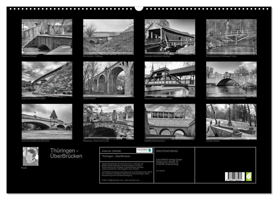 Thüringen - ÜberBrücken (CALVENDO Wandkalender 2026)