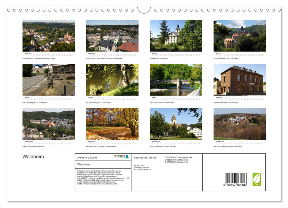 Waldheim (CALVENDO Wandkalender 2026)