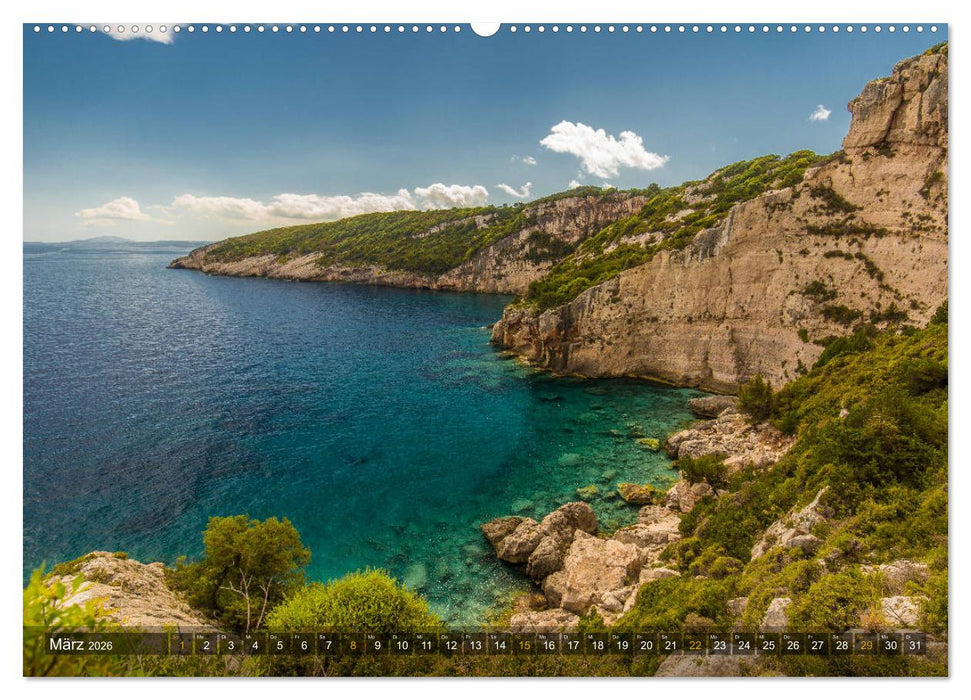 Zakynthos - Griechische Idylle im Ionischen Meer (CALVENDO Wandkalender 2026)