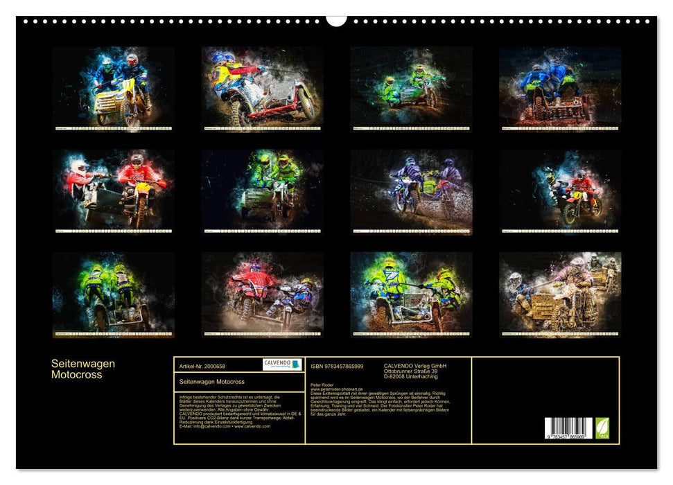 Seitenwagen Motocross (CALVENDO Wandkalender 2026)
