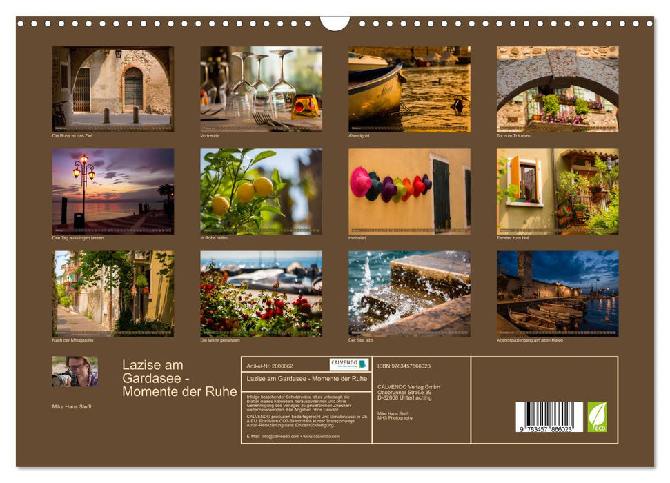 Lazise am Gardasee - Momente der Ruhe (CALVENDO Wandkalender 2026)