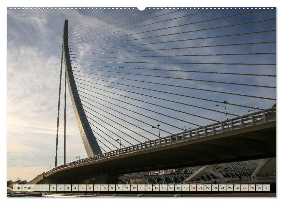 Valencia - sehenswert bei Tag und bei Nacht (CALVENDO Wandkalender 2026)