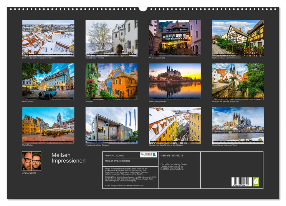 Meißen Impressionen (CALVENDO Wandkalender 2026)