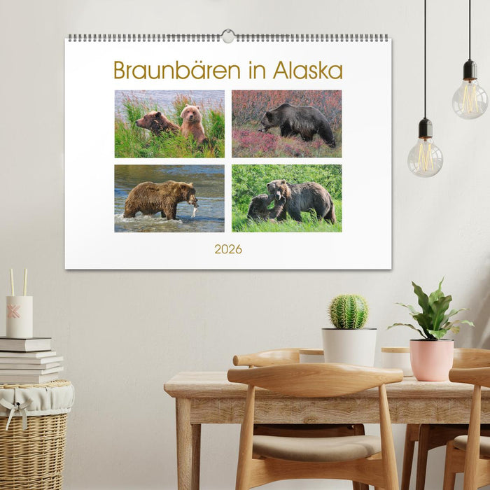 Braunbären in Alaska (CALVENDO Wandkalender 2026)