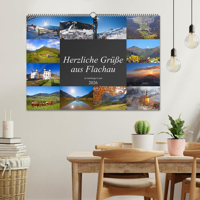 Herzliche Grüße aus Flachau (CALVENDO Wandkalender 2026)