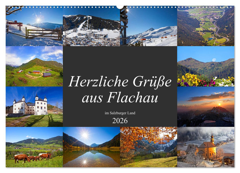 Herzliche Grüße aus Flachau (CALVENDO Wandkalender 2026)