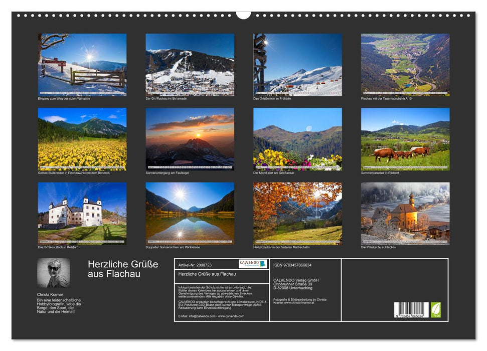 Herzliche Grüße aus Flachau (CALVENDO Wandkalender 2026)