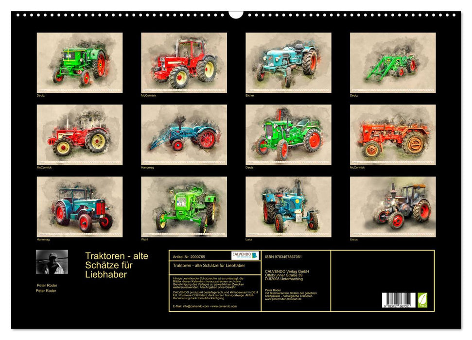 Traktoren - alte Schätze für Liebhaber (CALVENDO Wandkalender 2026)