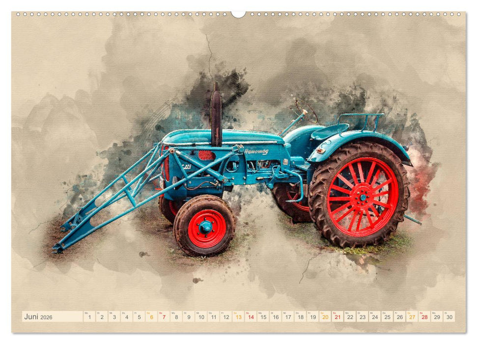 Traktoren - alte Schätze für Liebhaber (CALVENDO Wandkalender 2026)