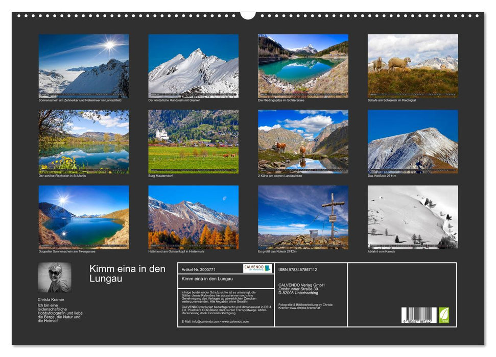 Kimm eina in den Lungau (CALVENDO Wandkalender 2026)
