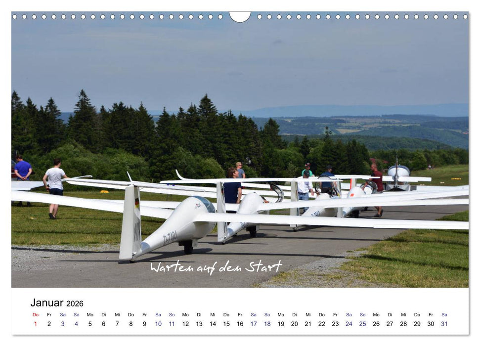 Fliegerschule Wasserkuppe (CALVENDO Wandkalender 2026)