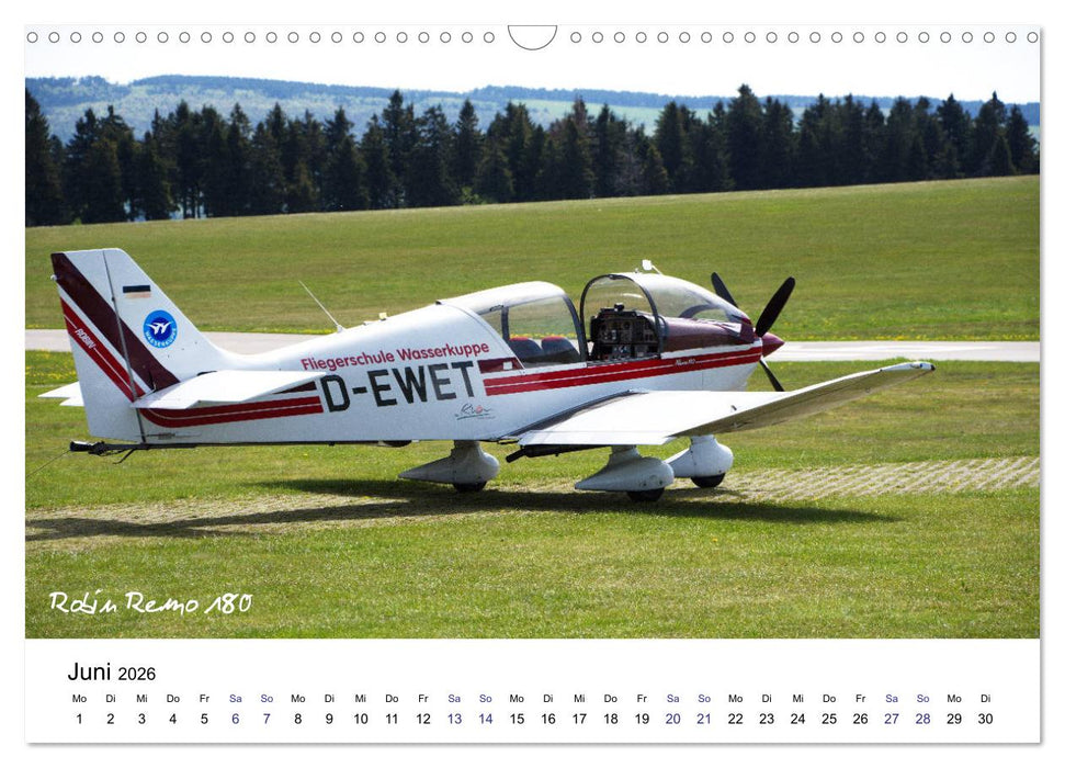 Fliegerschule Wasserkuppe (CALVENDO Wandkalender 2026)