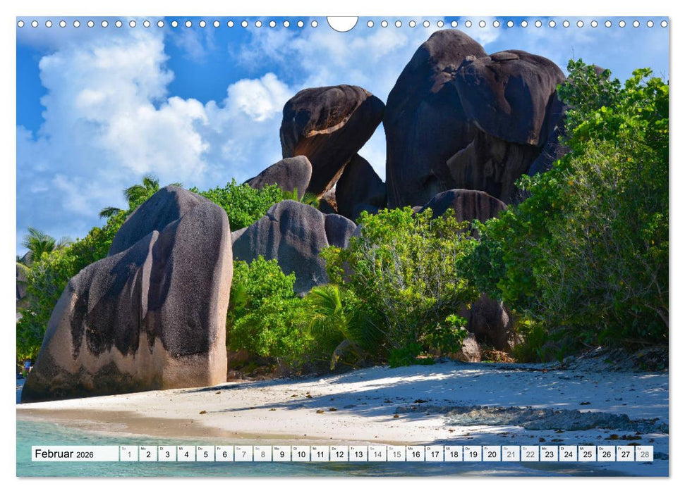 Seychellen - Paradies im Indischen Ozean (CALVENDO Wandkalender 2026)