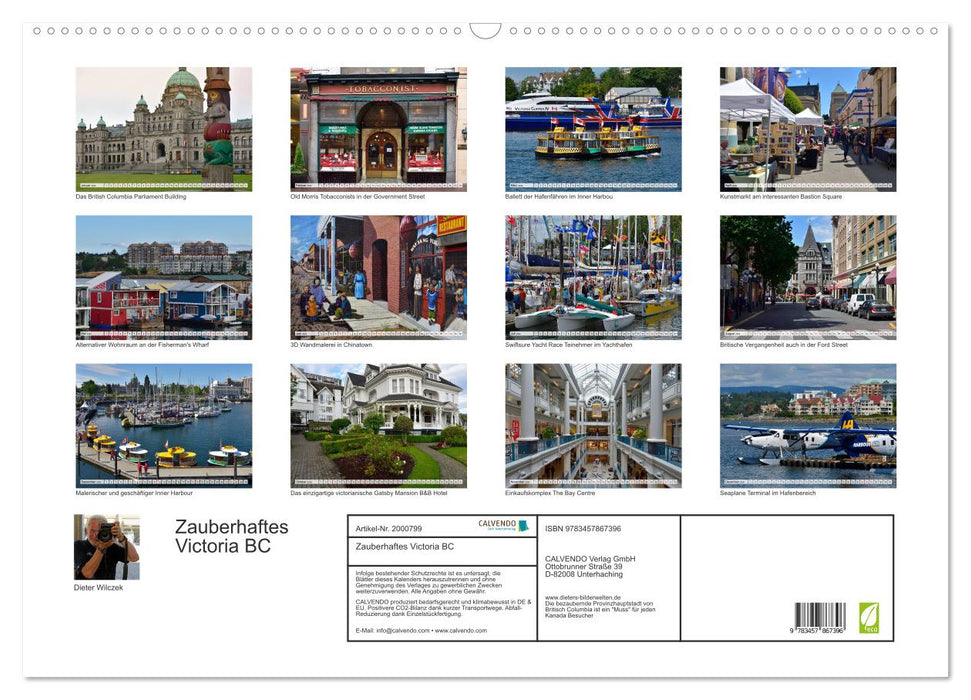 Zauberhaftes Victoria BC (CALVENDO Wandkalender 2026)