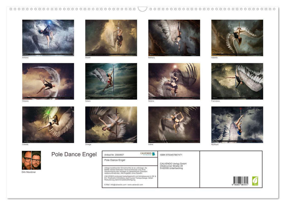 Pole Dance Engel (CALVENDO Wandkalender 2026)