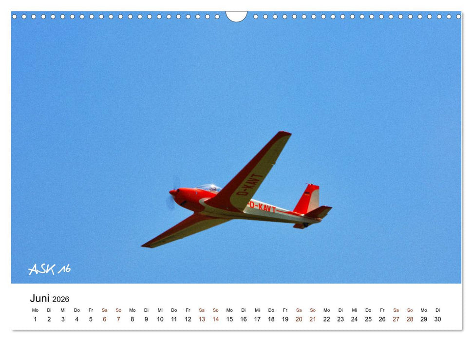 Faszination Kunst- und Segelflug (CALVENDO Wandkalender 2026)