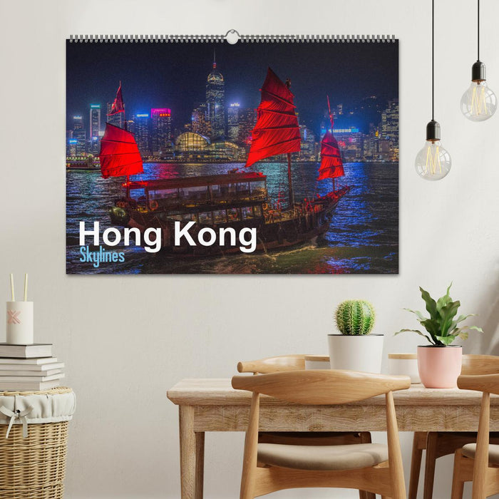 Hong Kong - Skylines (CALVENDO Wandkalender 2026)