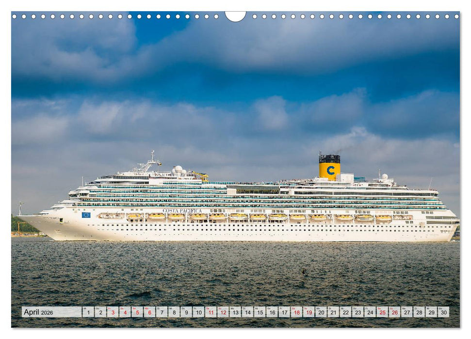 Kreuzfahrtschiffe 2026 (CALVENDO Wandkalender 2026)