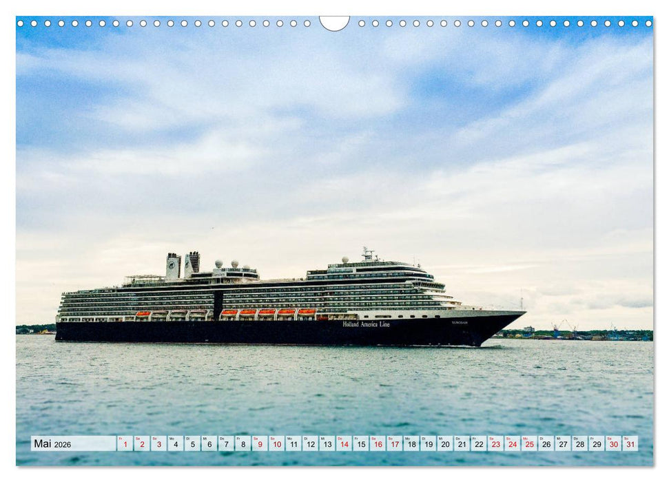 Kreuzfahrtschiffe 2026 (CALVENDO Wandkalender 2026)