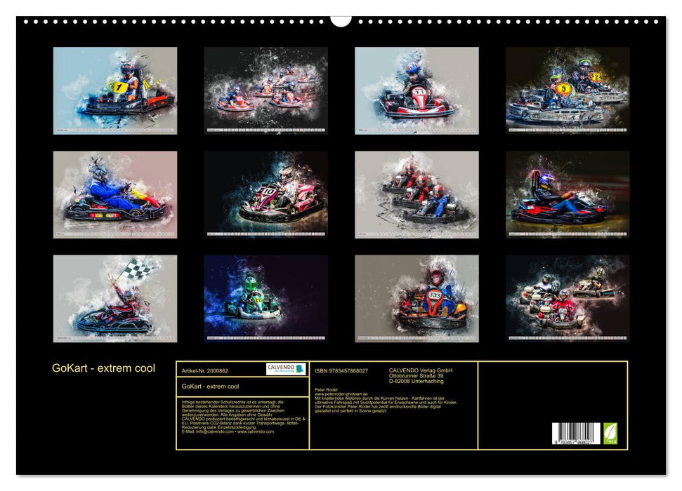 GoKart - extrem cool (CALVENDO Wandkalender 2026)