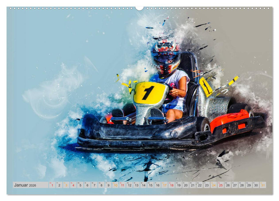 GoKart - extrem cool (CALVENDO Wandkalender 2026)