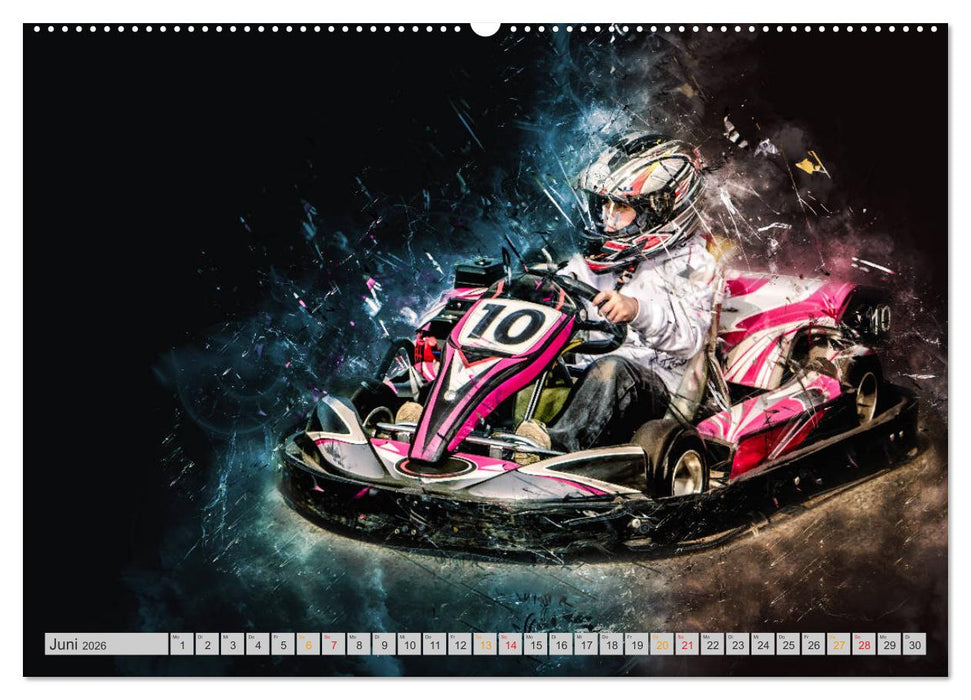 GoKart - extrem cool (CALVENDO Wandkalender 2026)