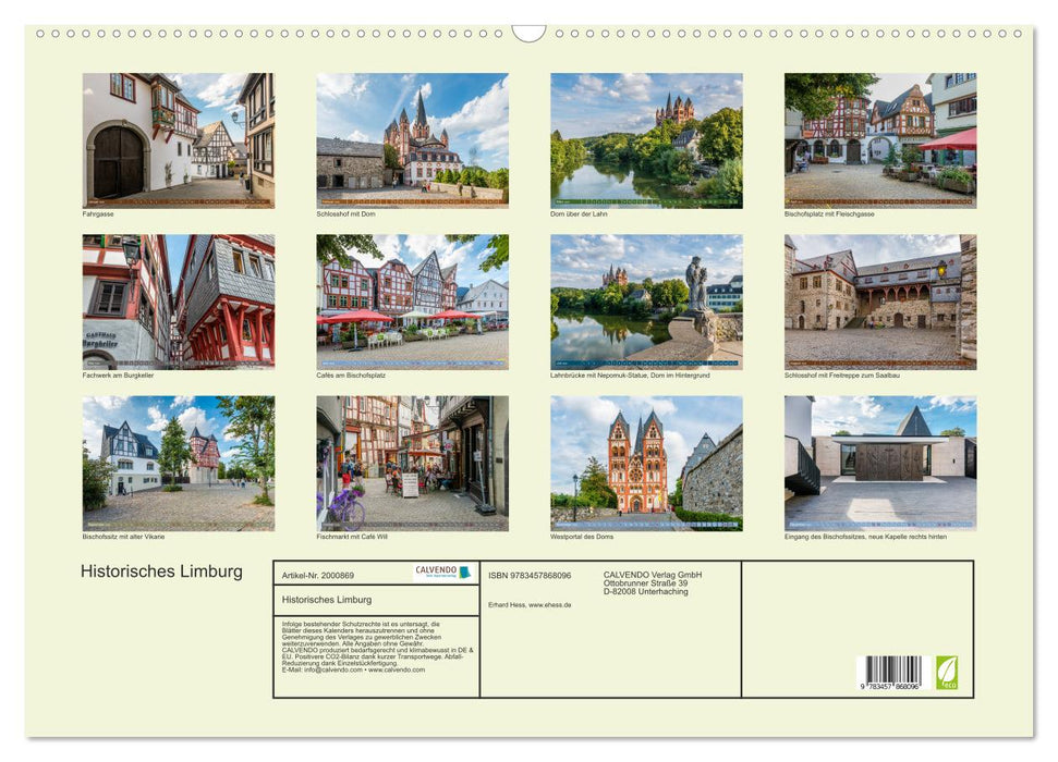 Historisches Limburg (CALVENDO Wandkalender 2026)