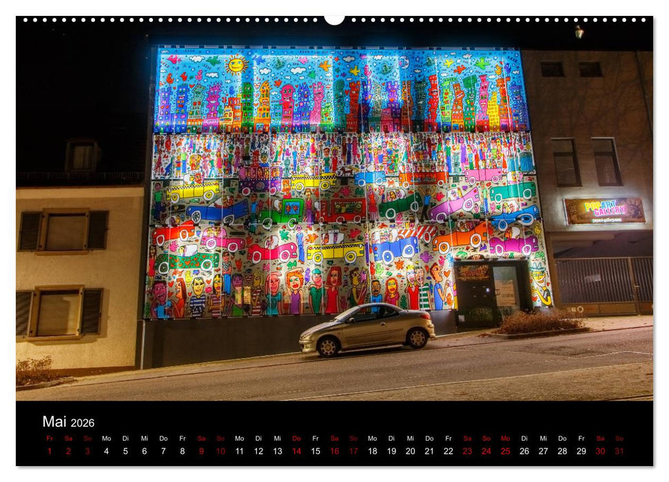 Pirmasens bei Nacht (CALVENDO Wandkalender 2026)