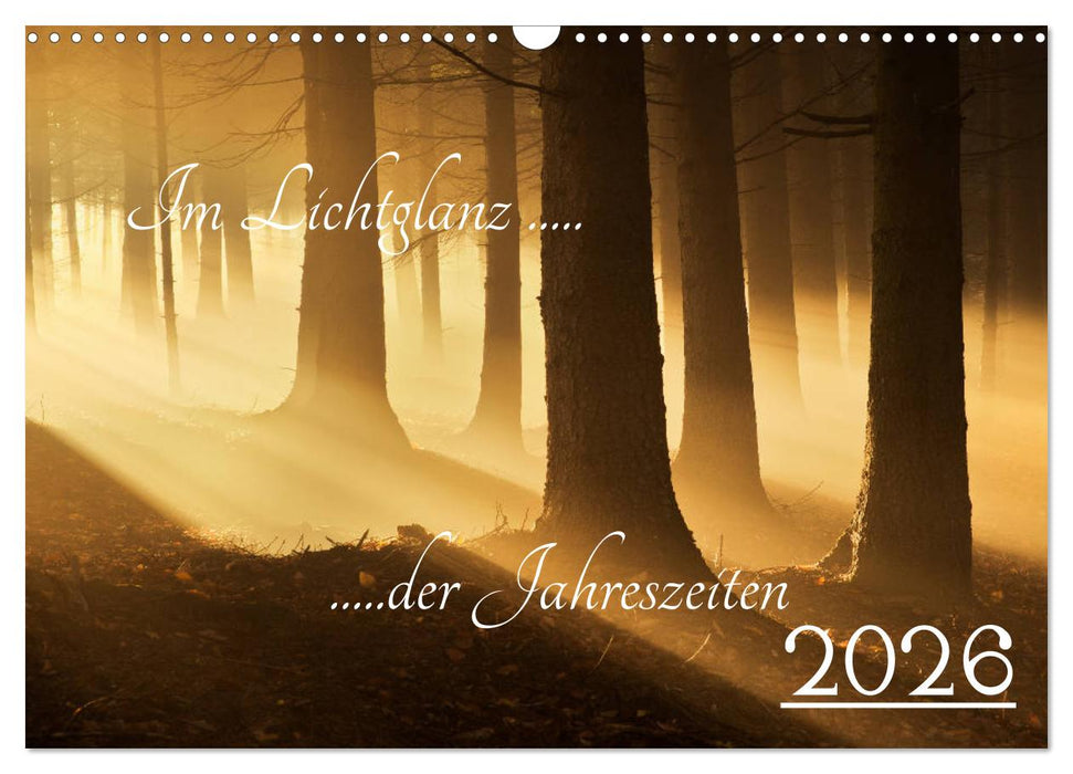 Im Lichtglanz der Jahreszeiten (CALVENDO Wandkalender 2026)