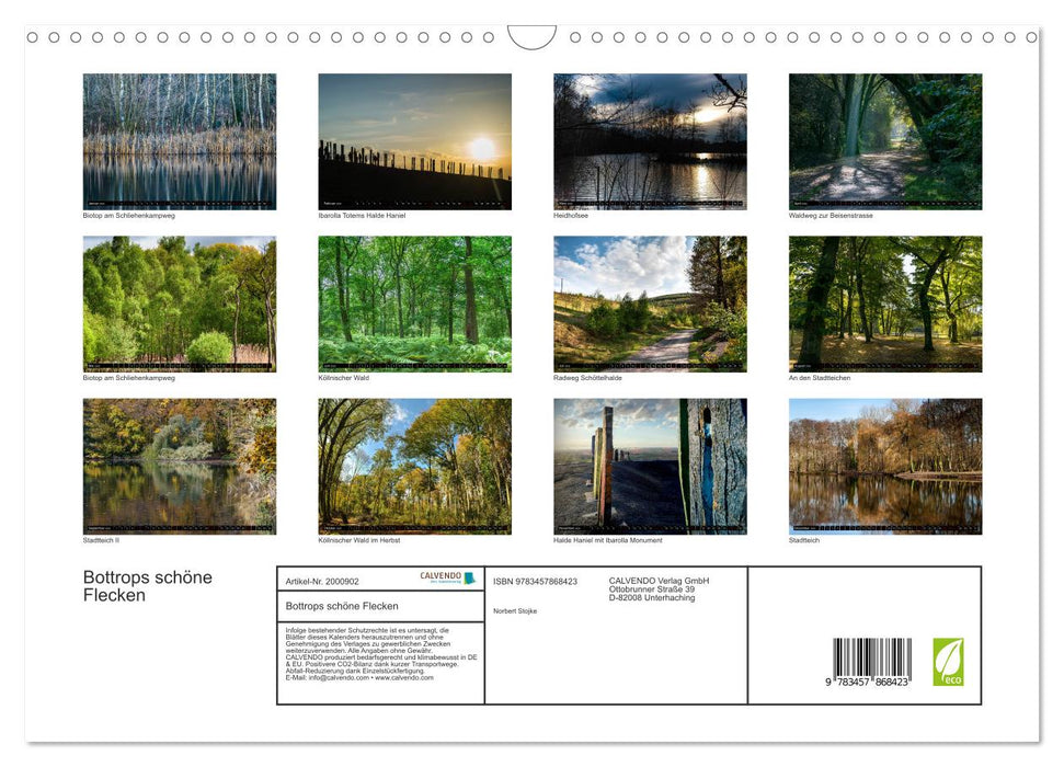 Bottrops schöne Flecken (CALVENDO Wandkalender 2026)