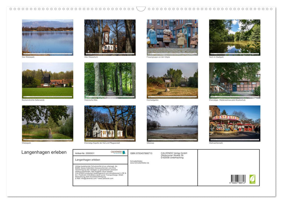 Langenhagen erleben (CALVENDO Wandkalender 2026)