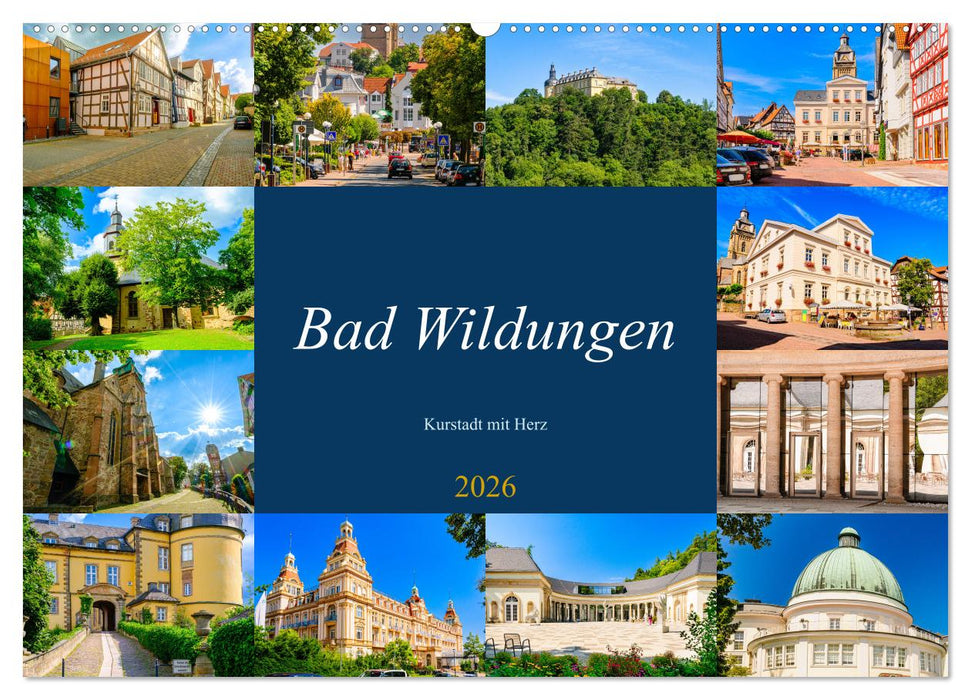 Bad Wildungen, Kurstadt mit Herz (CALVENDO Wandkalender 2026)
