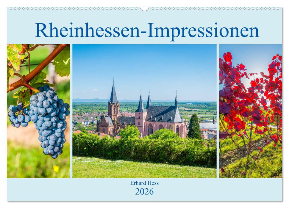 Rheinhessen-Impressionen (CALVENDO Wandkalender 2026)