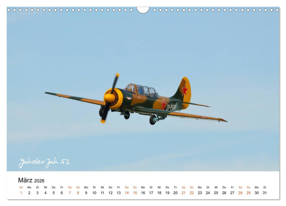 Die Faszination. Flugzeuge am Himmel (CALVENDO Wandkalender 2026)