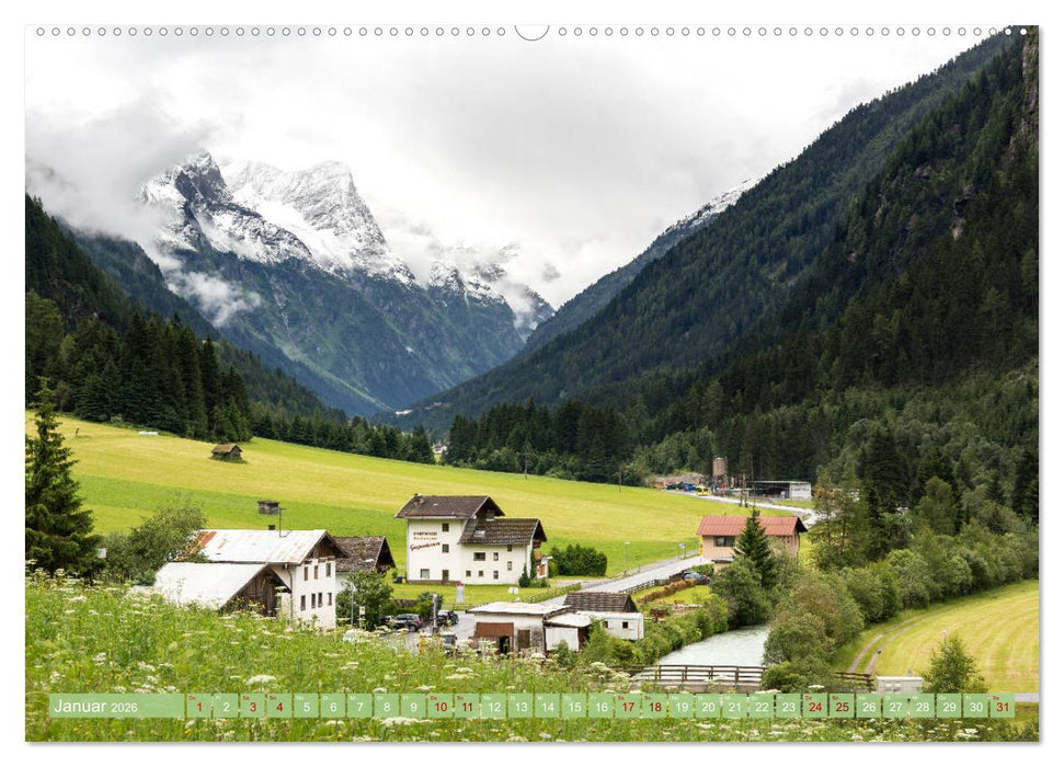 Pitztal in Bildern (CALVENDO Wandkalender 2026)