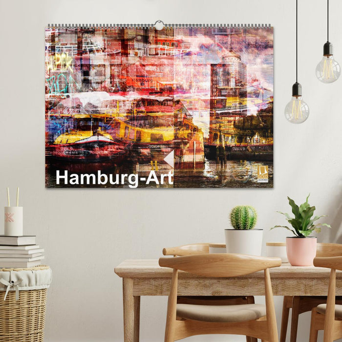 Hamburg-Art (CALVENDO Wandkalender 2026)