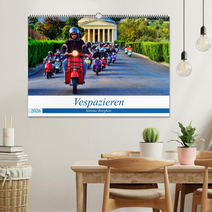 Vespazieren (CALVENDO Wandkalender 2026)