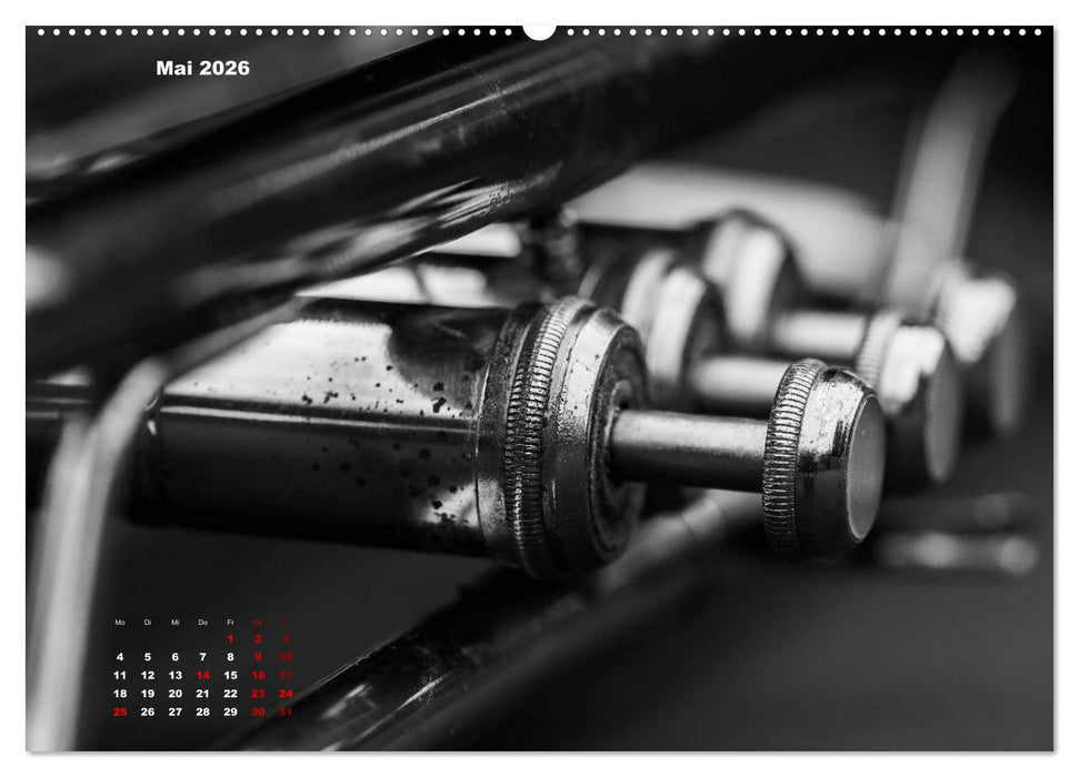 Trompete - Close up (CALVENDO Wandkalender 2026)