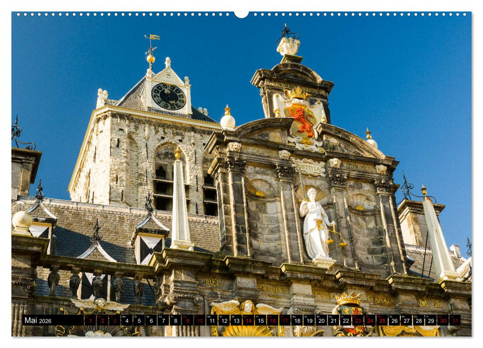 Zauberhaftes Delft - Perle der Niederlande (CALVENDO Wandkalender 2026)