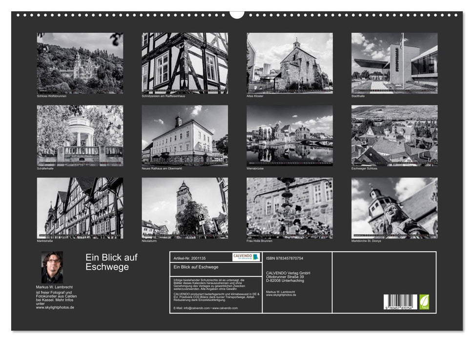 Ein Blick auf Eschwege (CALVENDO Wandkalender 2026)