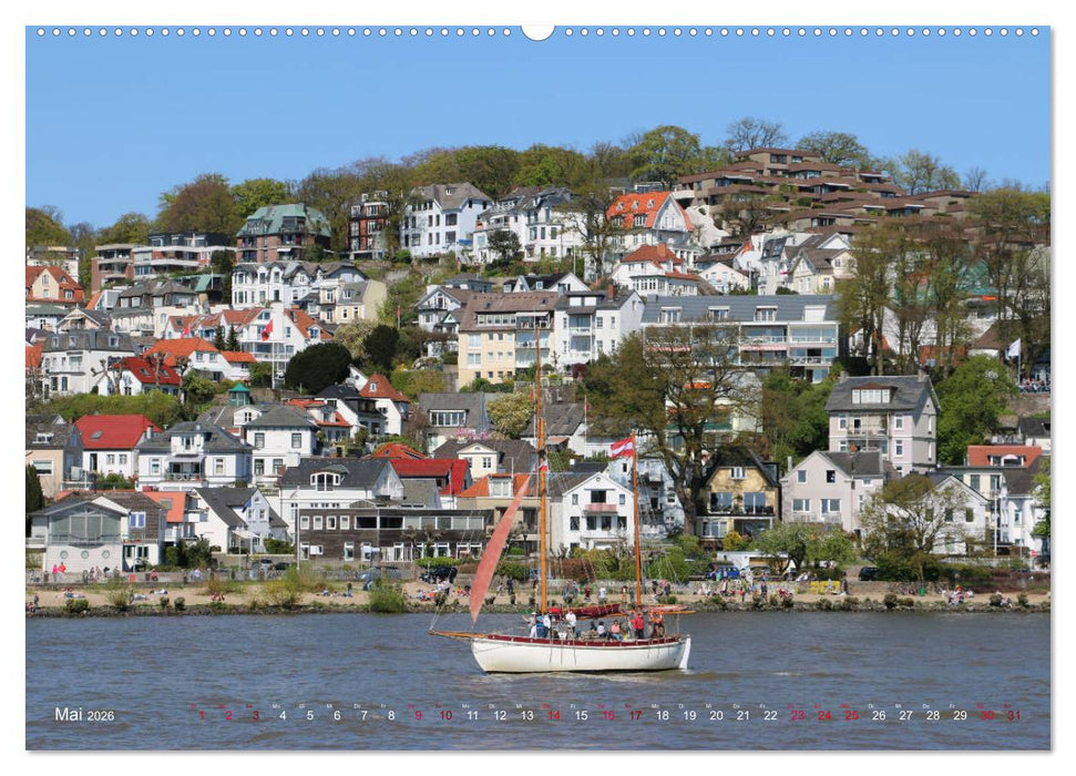 Segelschiffe auf der Elbe (CALVENDO Wandkalender 2026)